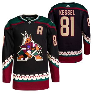 Herren Arizona Coyotes Eishockey Trikot Phil Kessel #81 Heim Schwarz 2021-22 Primegreen Authentic